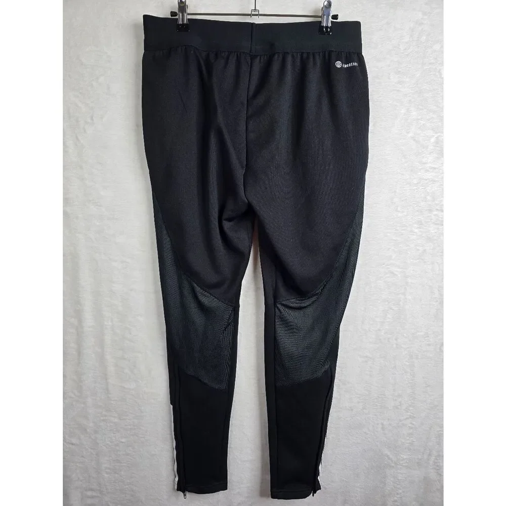 Adidas Tiro 23 Training Pants Mens M Black Slim Fit Soccer Athletic Zip Ankle